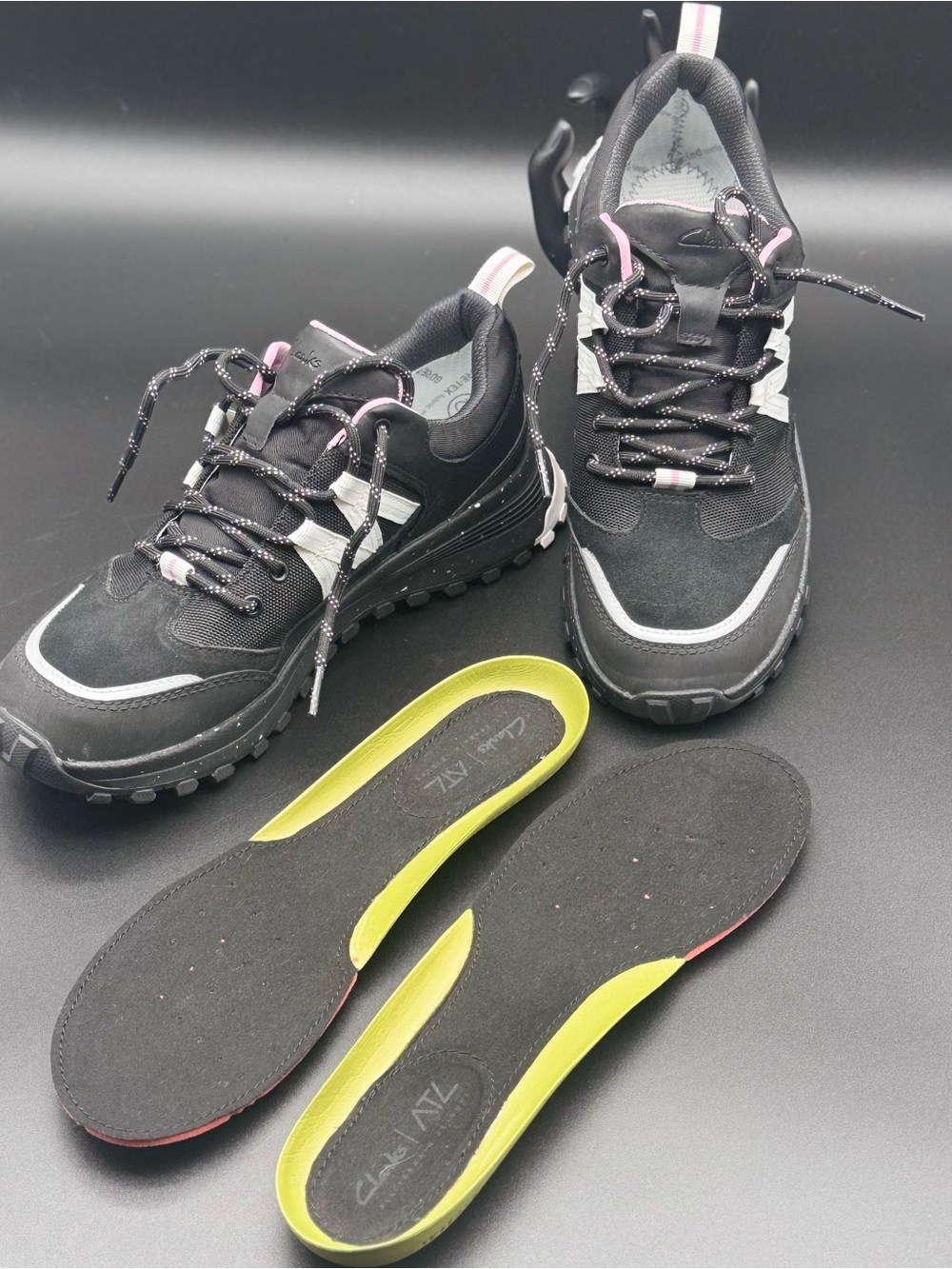 Clarks ATL Trek Path GTX 26167422 Womens Black Athletic Hiking Shoes